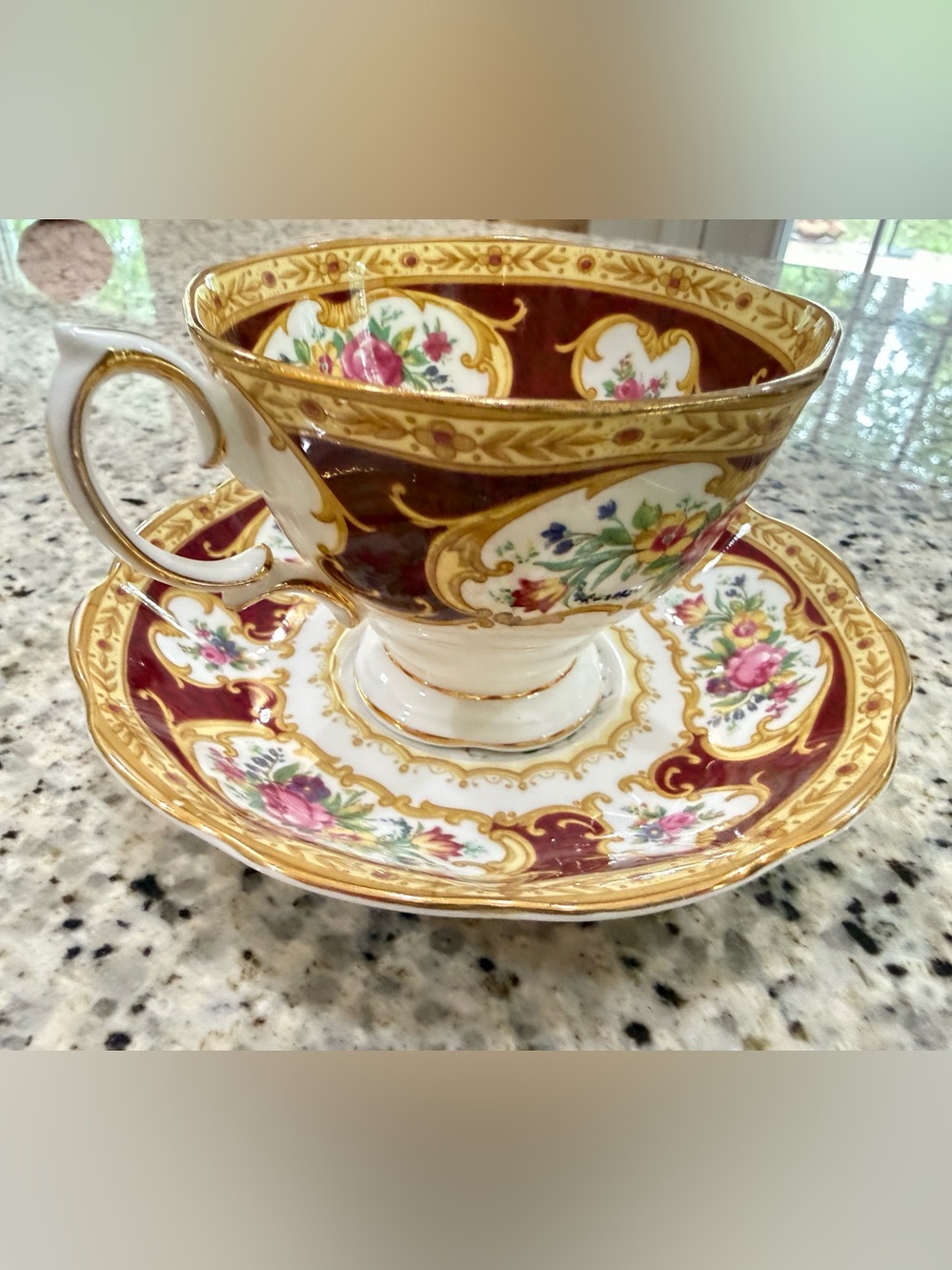 Royal Albert Lady Hamilton teacup and saucer